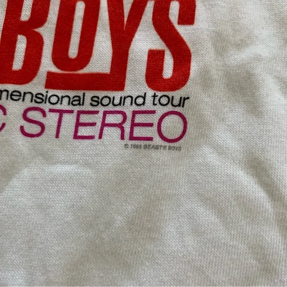 Vintage Beastie Boys 1995 Original Quadraphonic Stereo Tour Teeshirt - Picture 5 of 11
